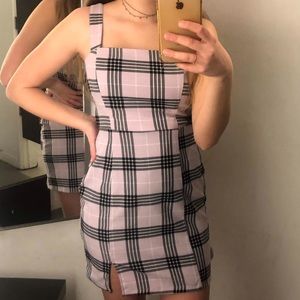 adorable purple plaid dress